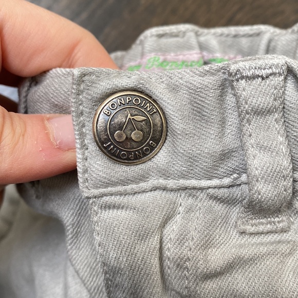 BONPOINT baby size 18m grey jean pants Like New condition - Picture 3 of 6